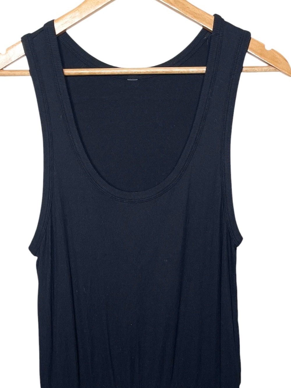 Vuori Torrey Ribbed Black Romper Sleeveless - Picture 13 of 14